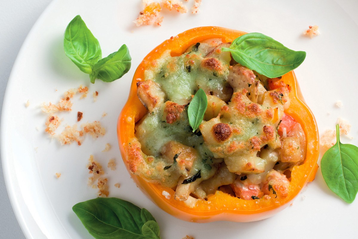 Scamorza and Potato-Stuffed Bell Peppers-image