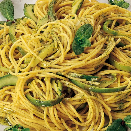 Spaghetti With Mixed Pesto