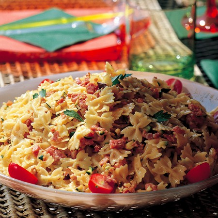 Pasta Salad With Vegetables and Sausage