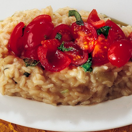 Tomato and Eggplant Risotto