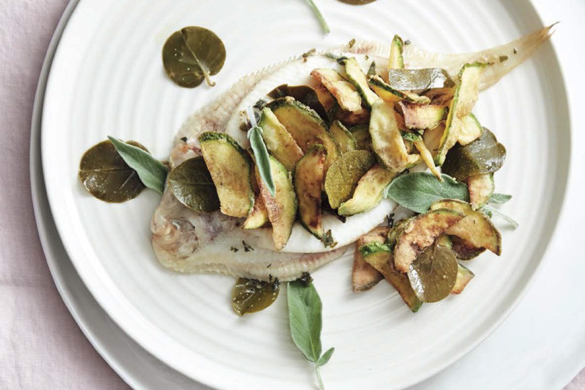 Sole With Fried Zucchini-image