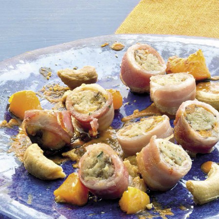 Stuffed Mussels With Pancetta and Apricots