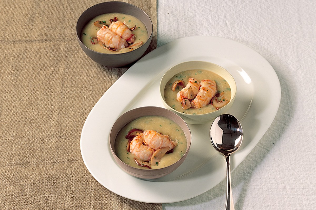 Jumbo Shrimp with Porcini Mushrooms Recipe La Cucina Italiana