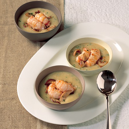 Jumbo Shrimp with Porcini Mushrooms