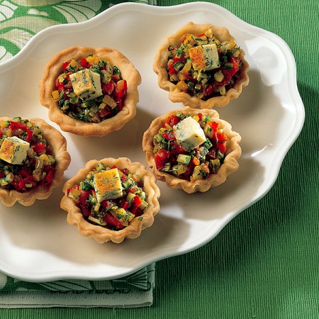Zucchini and Bell Pepper Tartlets