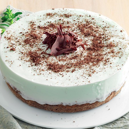 Chocolate Cake with Mint Cream