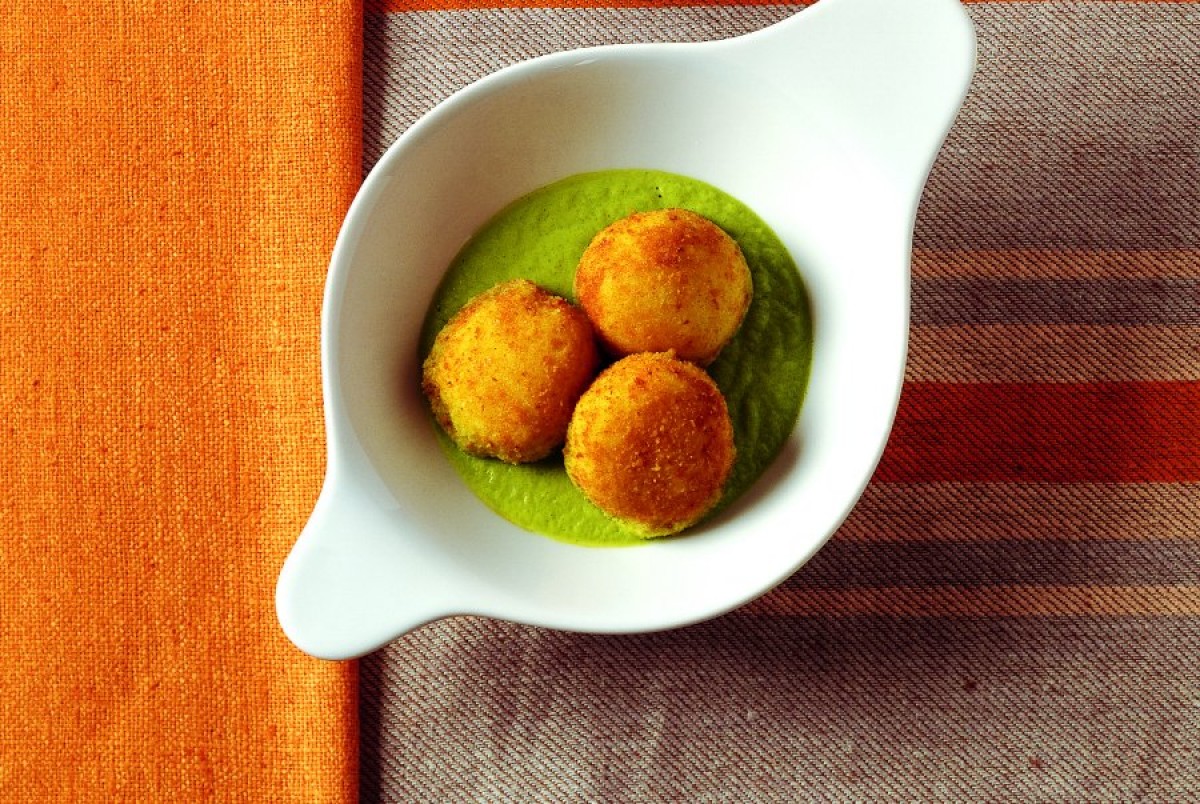 Croquettes With Green Sauce-image