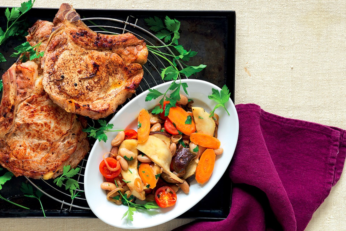 Veal Cutlets with Vegetables and Mushrooms Recipe La Cucina Italiana