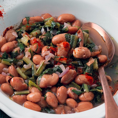 Bean and Chicory Soup with Wine