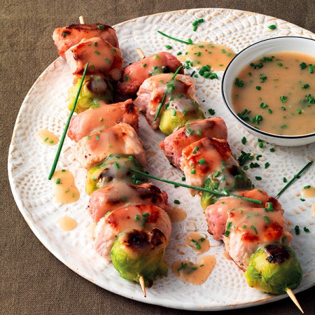 Turkey and Sausage Skewers With Beer