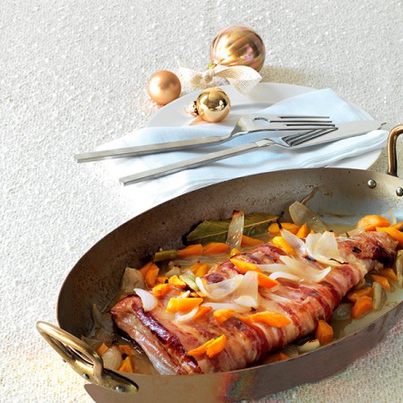 Sturgeon with Pancetta