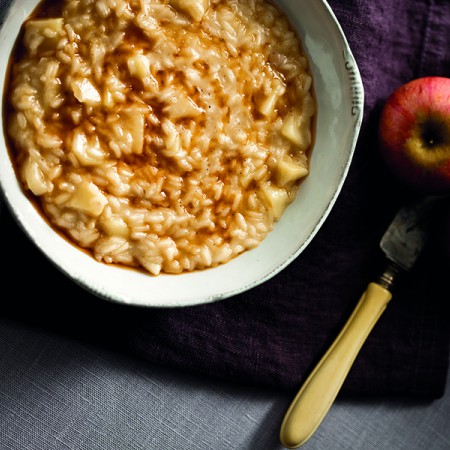 Risotto with Heritage Apples and Provolone
