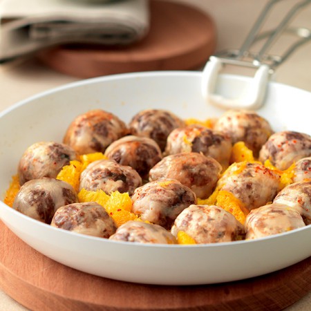 Sweet and Sour Meatballs with Plums