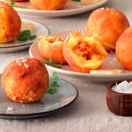 Polenta Arancini with Vegetable Ragù