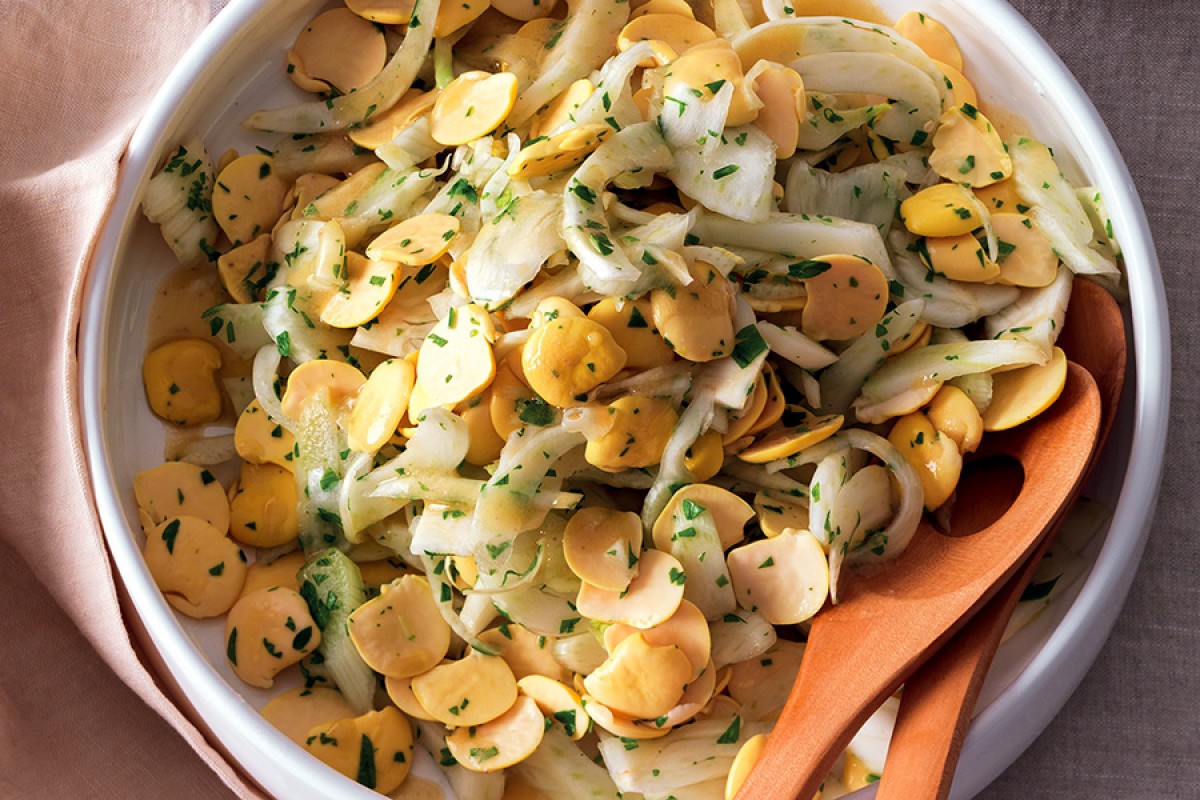 Fennel and Lupin Bean Salad Recipe La Cucina Italiana