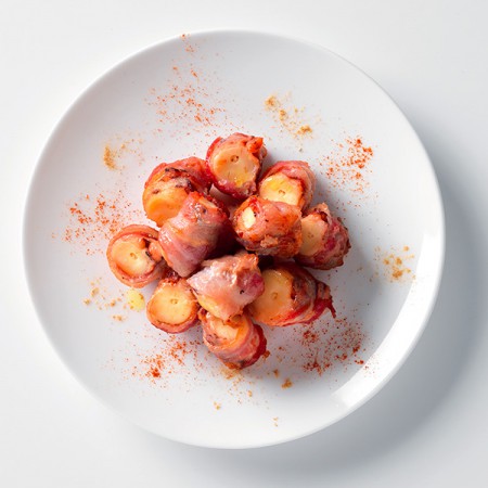 Bacon-Wrapped Octopus with Ginger