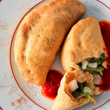 Panzerotti with Sea Bass and Spices