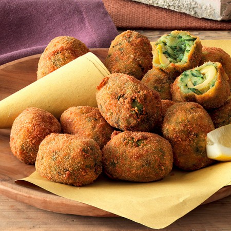Olive, Potato, and Lettuce Croquettes