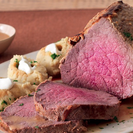 Rump Roast with Fava Beans and Yogurt