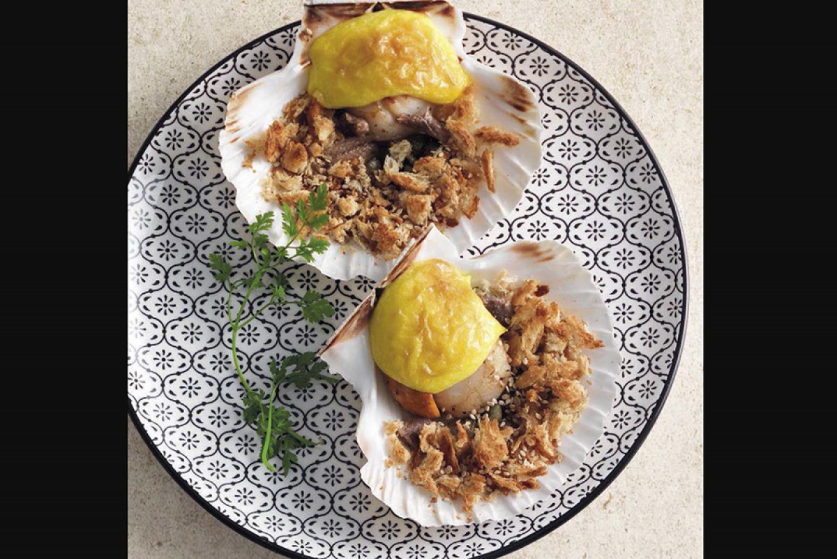 Scallops Au Gratin With Capers and Anchovies-image