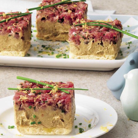 Mattonelle with Artichoke Cream and Pasta di Salame