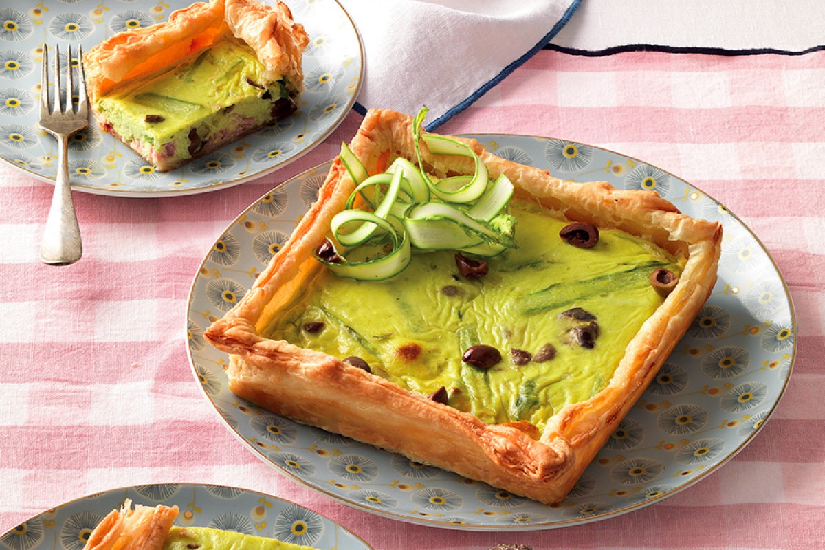 Savory Prosciutto and Asparagus Pie-image
