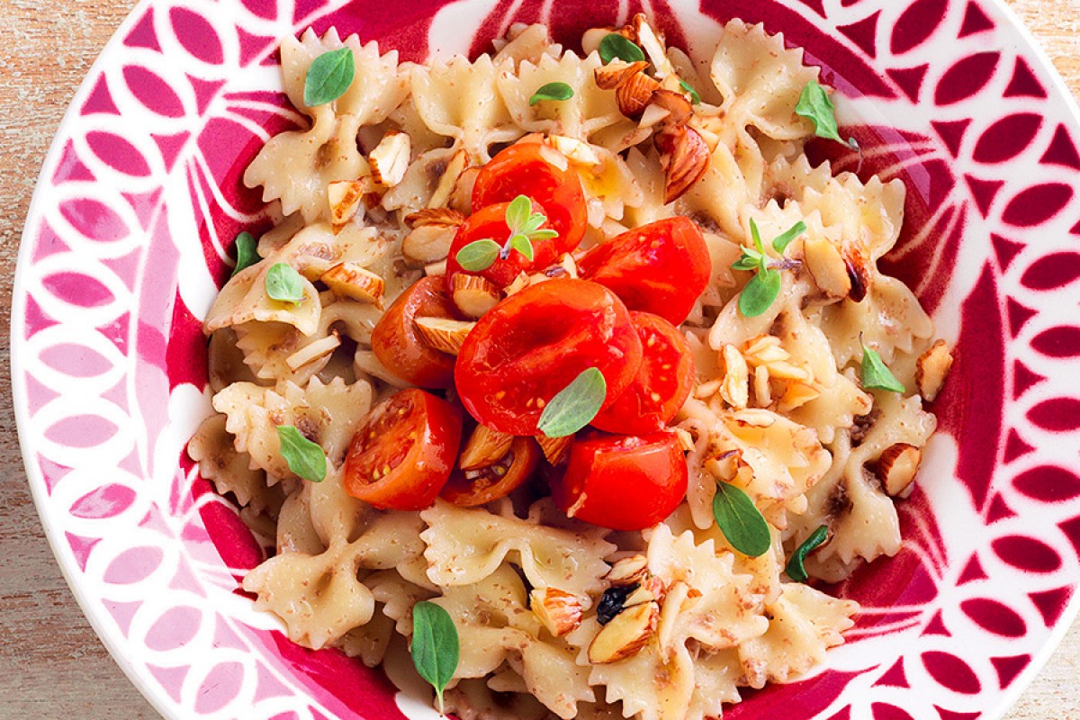 Farfalle With Almonds and Olive Tapenade-image