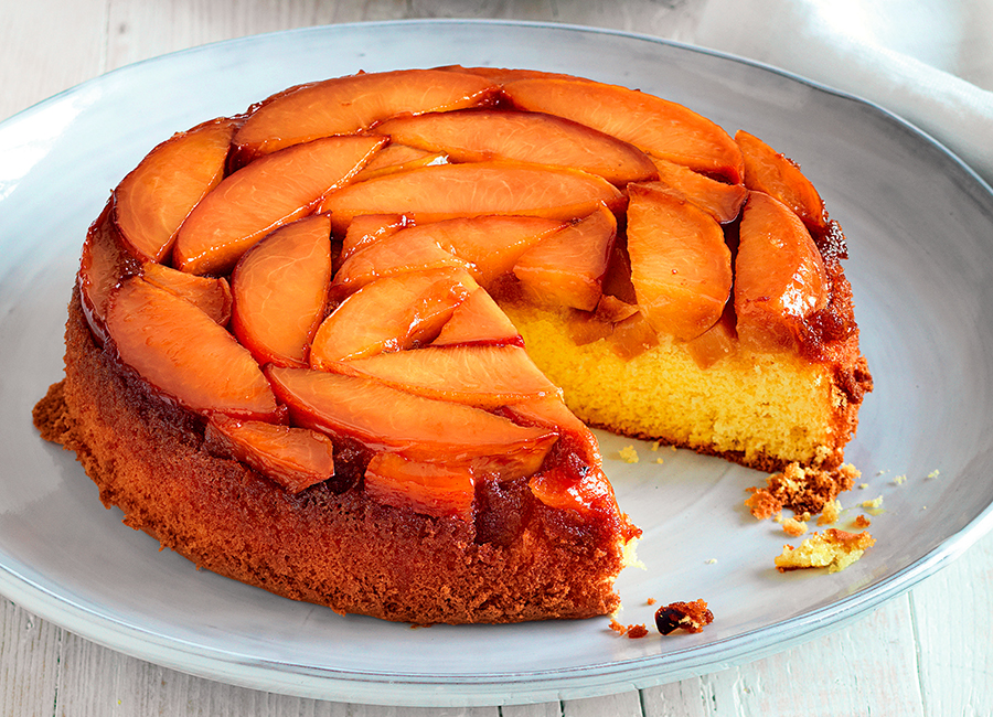 Caramelized Peach Upside-Down Cake