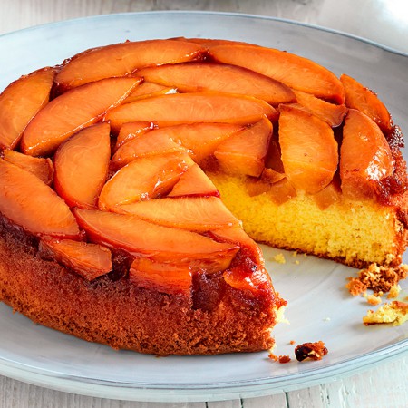 Caramelized Peach Upside-Down Cake