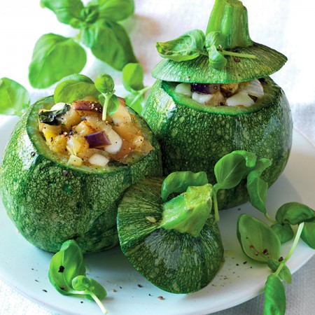 Stuffed Round Zucchini