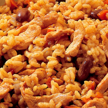 Risotto with Chicken and Borlotti Beans