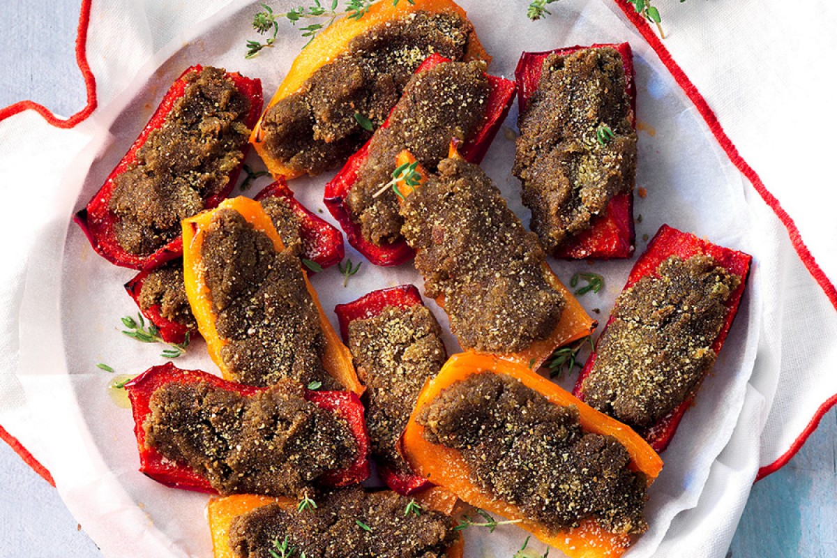 Pepper Boats with Herb Stuffing Recipe La Cucina Italiana