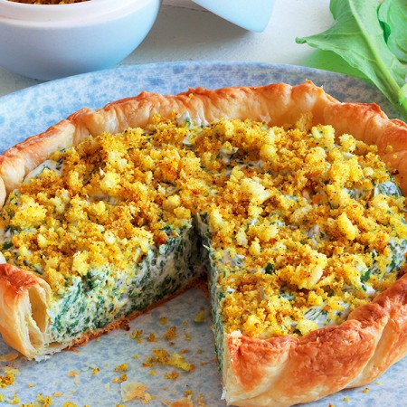 Chard and Caprino Cheese in Puff Pastry