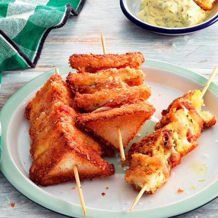 Fried Club Sandwiches