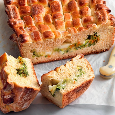 Focaccia with Zucchini and Taleggio Cheese