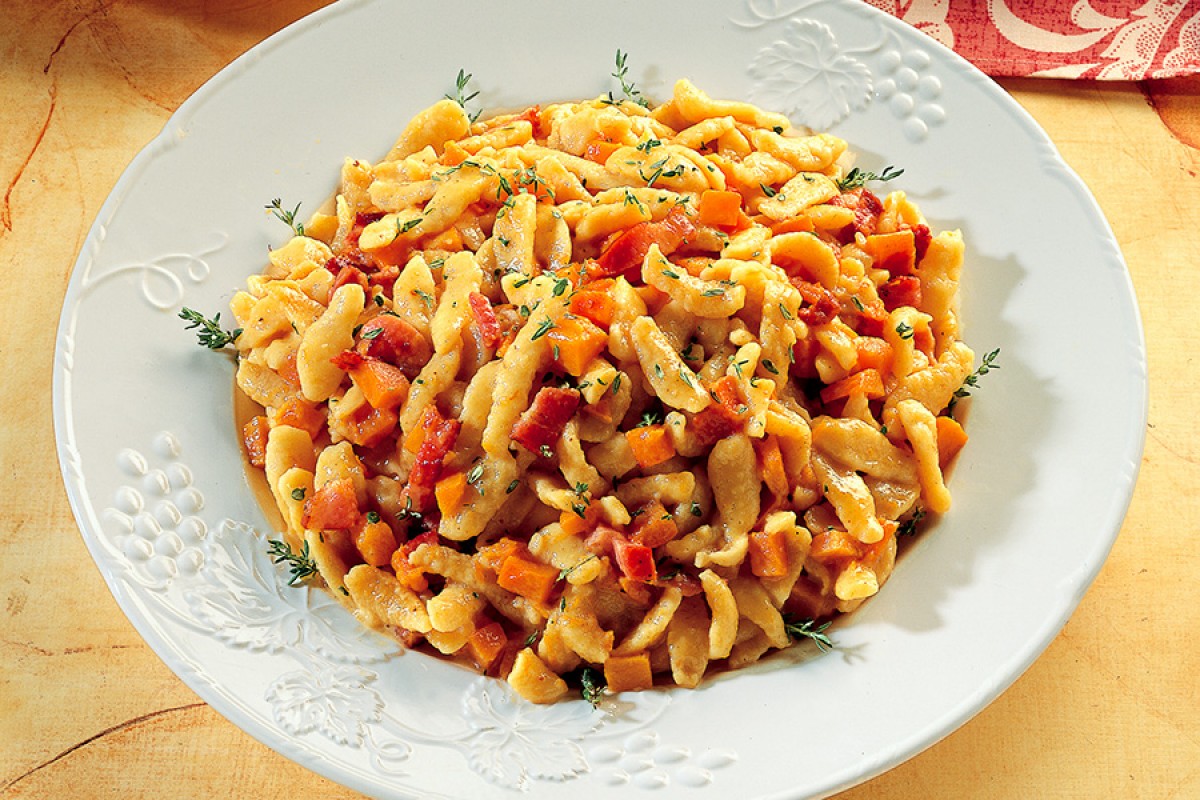 Spatzle and Squash Carbonara-image