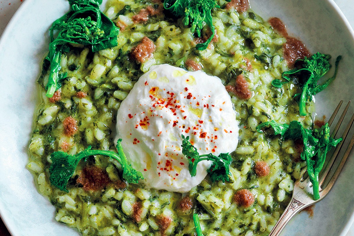 Risotto with Broccoli Rabe and Burrata Recipe La Cucina Italiana