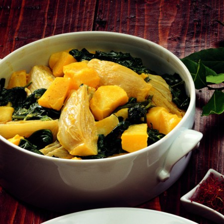 Stewed Vegetables with Saffron