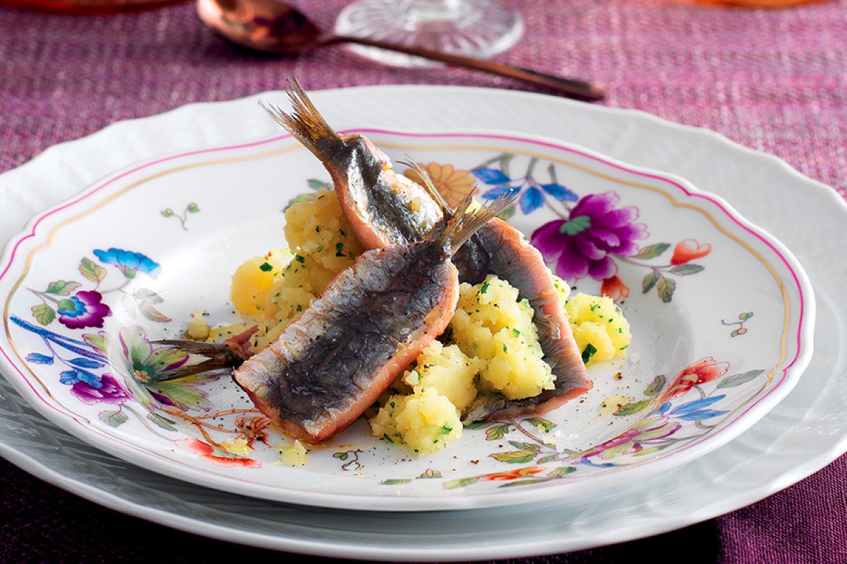 Sardines and Potatoes with Creamy Leek Sauce Recipe La Cucina Italiana