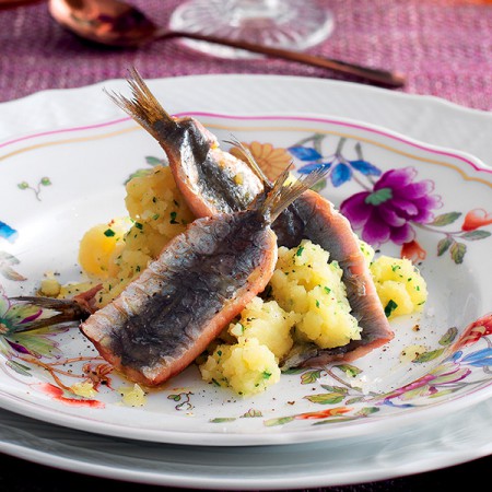 Sardines and Potatoes with Creamy Leek Sauce
