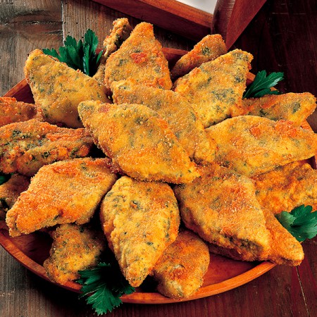 Chicken, Spinach and Semolina Fritters 