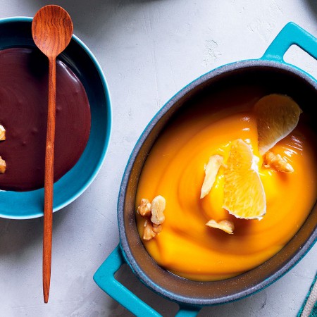 Pumpkin Cream with Cocoa and Walnuts