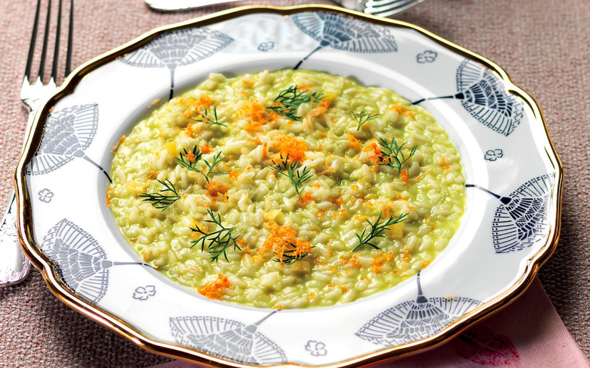Ginger Risotto with Herb Oil Recipe La Cucina Italiana