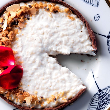 Chocolate Pie with Rice Pudding