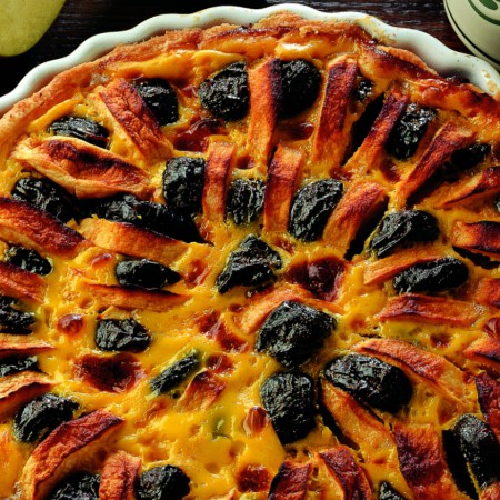 Apple and Plums Flan
