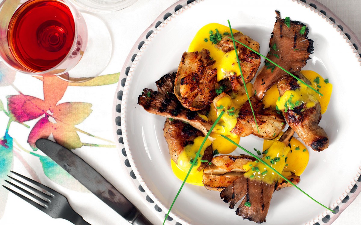 Jerusalem Artichokes, Mushrooms and Pecorino Zabaglione Recipe La