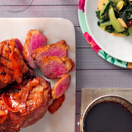 Duck with Orange, Chickpeas and Escarole