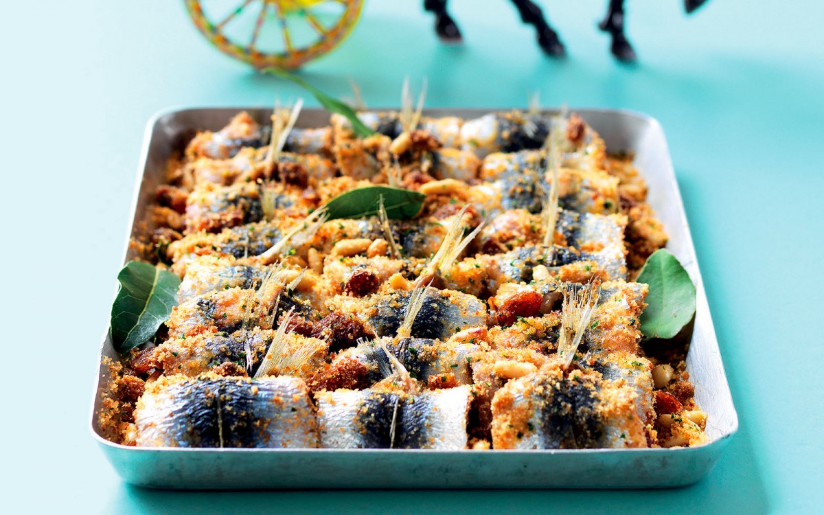 Sarde a Beccafico (Sardine Roulades)-image