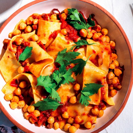 Lagane and Chickpeas