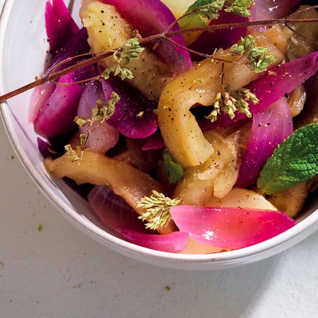Eggplant, Onion and Potato Salad